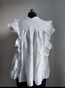Elegant White Embellished Top