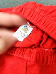 Pair of Pumpoosh White &amp; Red kids Tshirt  &amp; shorts