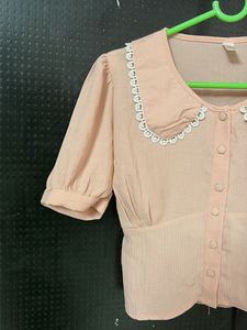 Chic Pink korean top