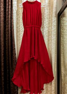 Red High-Low Dress