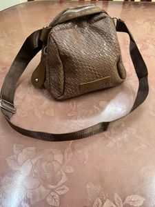 Stylish Brown Woven Crossbody Bag