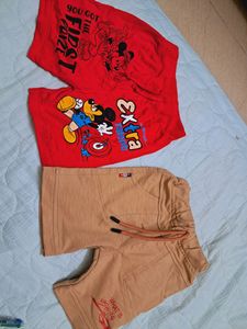 NEW Combo Of 2 Short Pants For Kids.