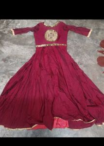 Beautiful Maroon Ethnic Gown