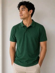 Men's Solid Polo Tshirt