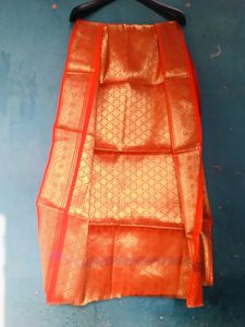 Elegant Red &amp; Gold Kurta