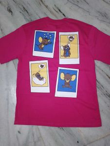 Pink 'Jerry' Graphic Tee