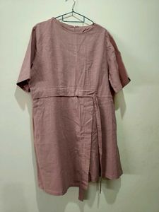 One side Tie detail dress