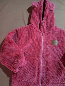 Cute Pink Bear Ear Hoodie