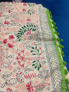 Embroidered Silk Saree