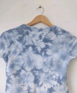Aeropostale Blue And White Crop Top
