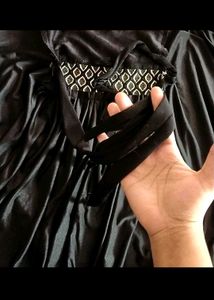 Elegant Black Abaya Gown