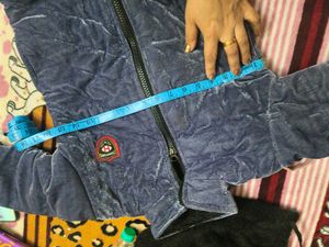 Vintage Style Blue  fleece Jacket for 6-8 years