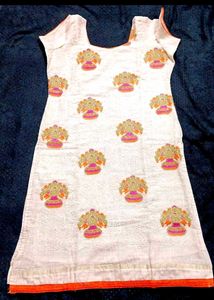 Embroidered Kurta with Dupatta and Pants Set