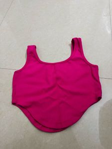 Vibrant Pink Crop Top