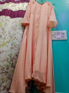 Elegant Peach Ethnic Gown | XL size