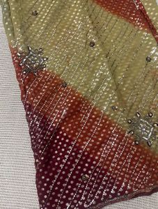 Sparkling Ombre Saree With Blouse