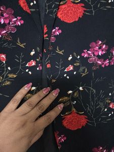 Floral Print Blazer