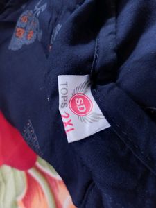 Blue Colour Kurti With 3/4th Hand