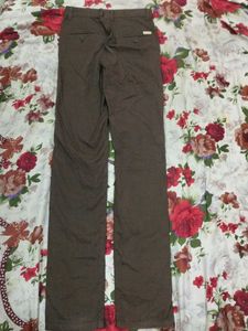 Men's Casual Brown Trousers