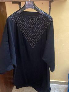 Elegant Black Embellished Kurta