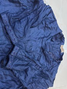Beautiful Blue Embellished Kurta