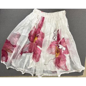 Organza Floral Print Lehenga Blouse And Dupatta