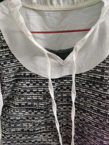 Chic Black &amp; White korean top