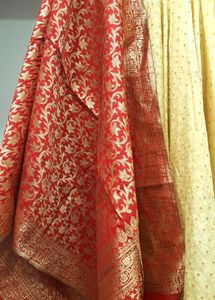 Pattu Silk Kurti With Banarasi Dupatta