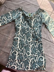 Hand-Printed Tunic Dress