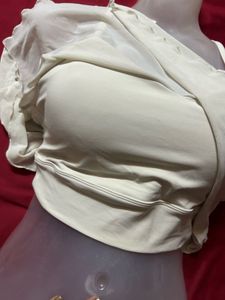 Cream Camisole Crop Top