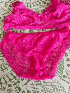 Pink Lingerie | Bra And Panty Set