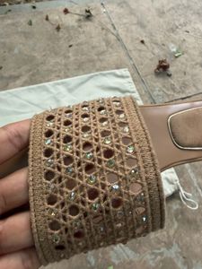 Zara Embellished Flats | Size 38