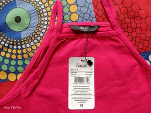 Vibrant Pink Cropped Tank Top
