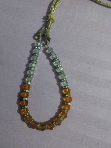 Beaded Necklace with Crystal Accents