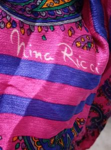 Vibrant Nina Ricci Paisley Print Scarf