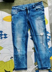 United Colors Of Benetton Damage Jeans