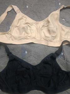 Comfortable Bra Set - Black &amp; Nude