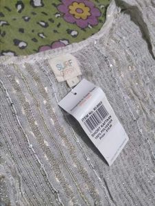 Boho Sparkly Kimono Tunic Top