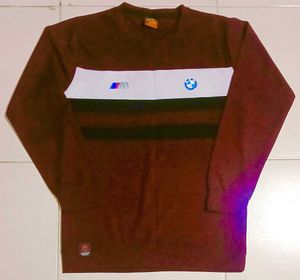 Maroon Full-Sleeve T-Shirt – BMW M Inspired Design