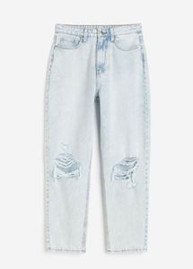 H&M Mom loose fit ultra high ankle jeans