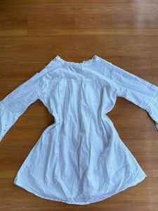 Boho White Embroidered Tassel Kurta