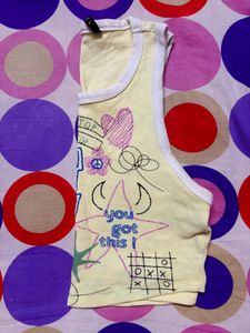 🆘Sale/zudio yellow graphic top