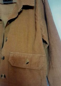 Vintage coded Corduroy Crop Tan Brown Jacket