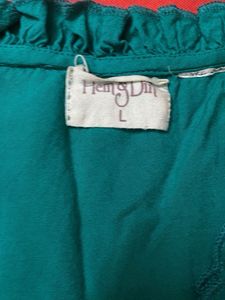 Teal Embroidered Kurta