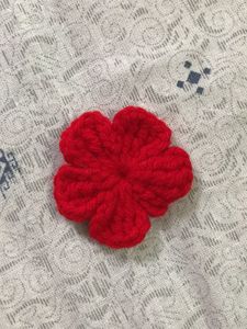 Handmade Crochet Flower Hair Clip