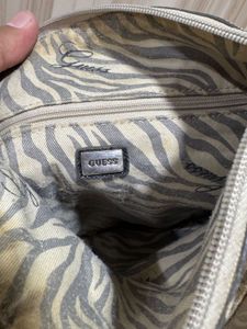 Guess Los Angels Beige Monogram Crossbody Bag