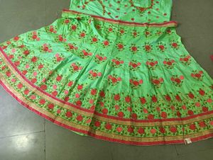 Green lehanga and duppata ☘️💚