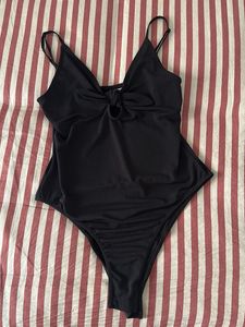 Chic Black One-Piece Swimsuit