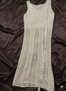 Knit Crochet Beach / Boho dress / cover up