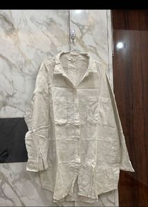 Oversized Linen Blend Shirt